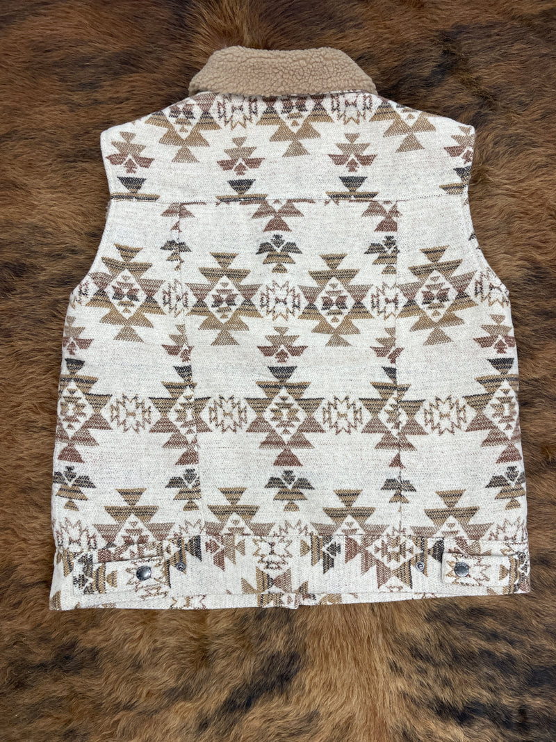 HOOEY AZTEC SHERPA VEST