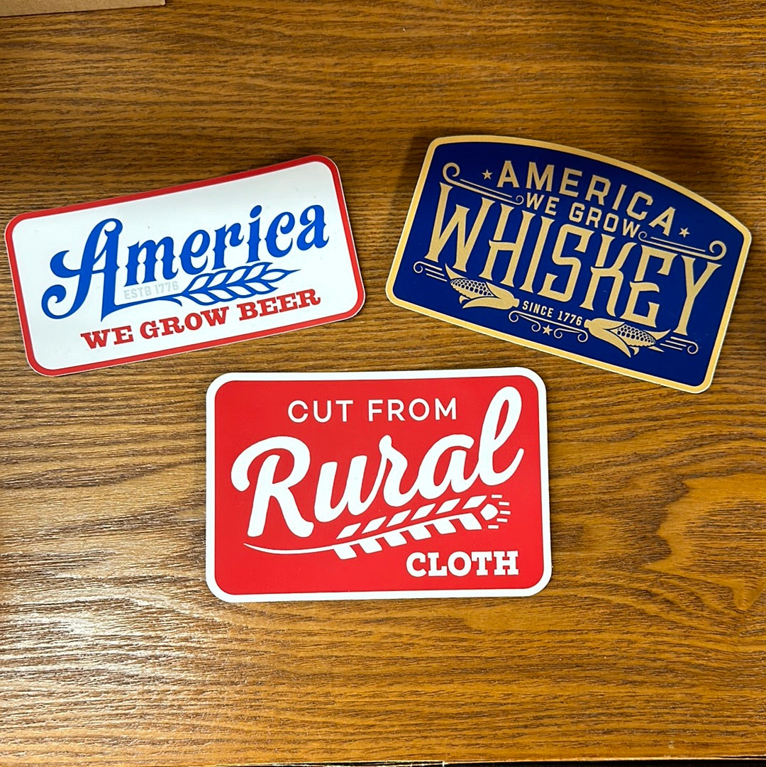 3 PACK RURAL CLOTH DECALS – Hitch'n Post
