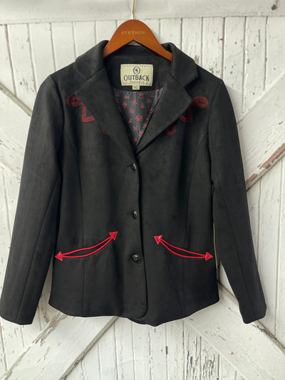 OUTBACK BLACK BUTTON UP