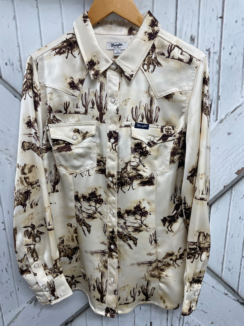 WRANGLER BUCKING COWBOY SHIRT