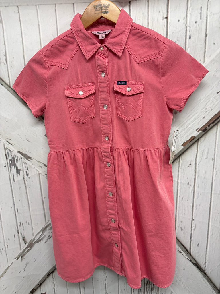 wrangler pink dress Wrangler Red Strappy Tiered Women's Dress 112365032