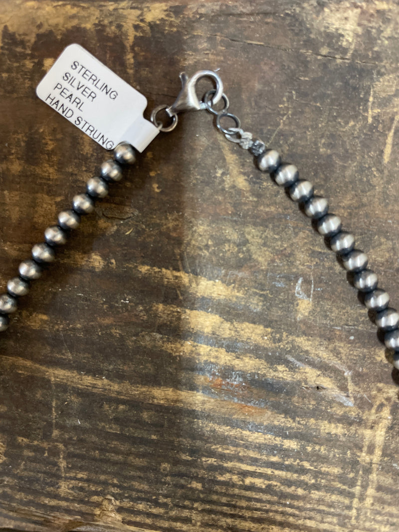 STERLING SILVER NAVAJO PEARLS