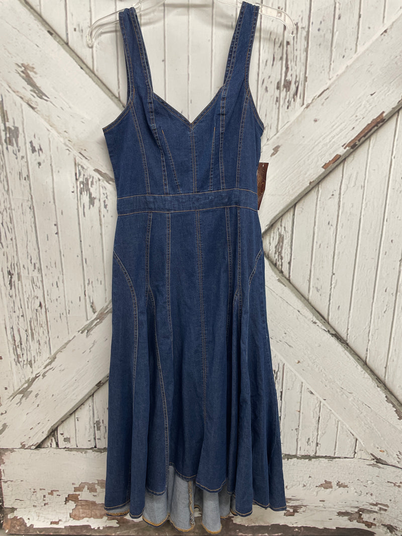 SCULLY DENIM HI-LO DRESS