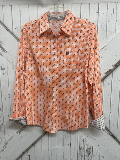 LADIES CINCH BUTTON DOWN SHIRT