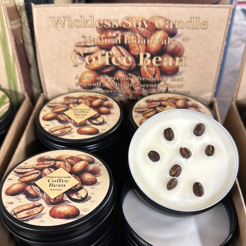 BOTANICAL WICKLESS COFFEE CANDLE