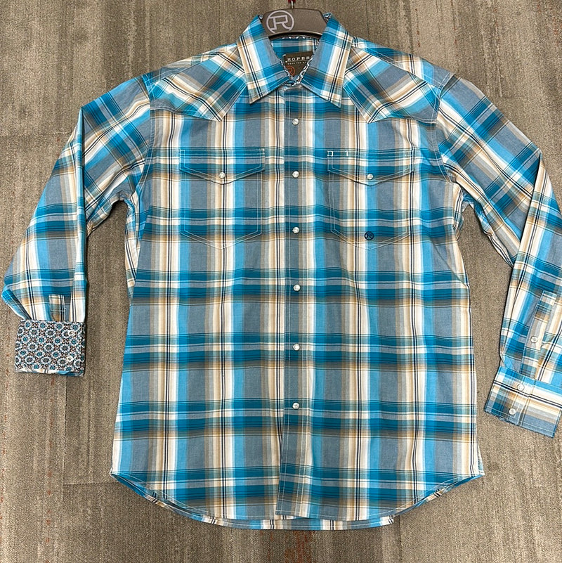 ROPER 1939 WATERS EDGE PLAID LS