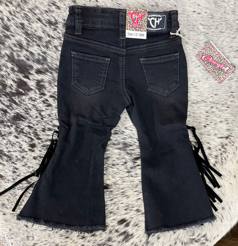 SHEA BABY BLACK FLARE JEANS 