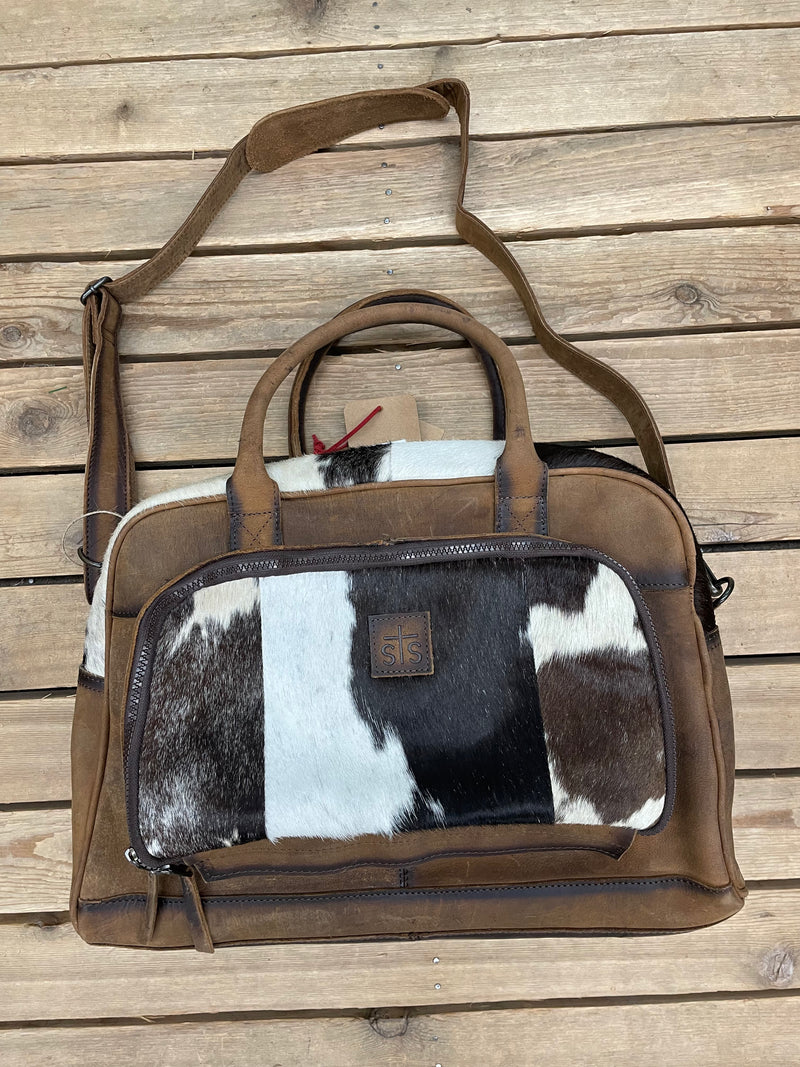 STS COWHIDE CARRY ON BAG