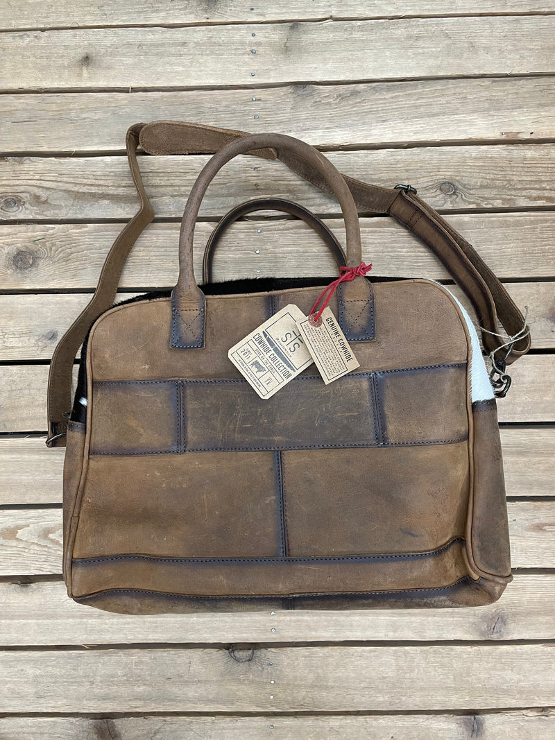 STS COWHIDE CARRY ON BAG