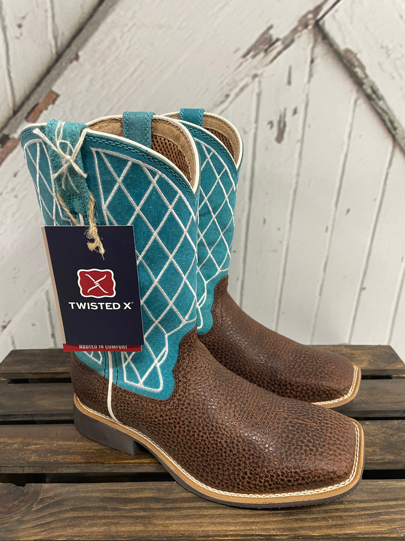 TX KIDS BLUE TOP HAND BOOT