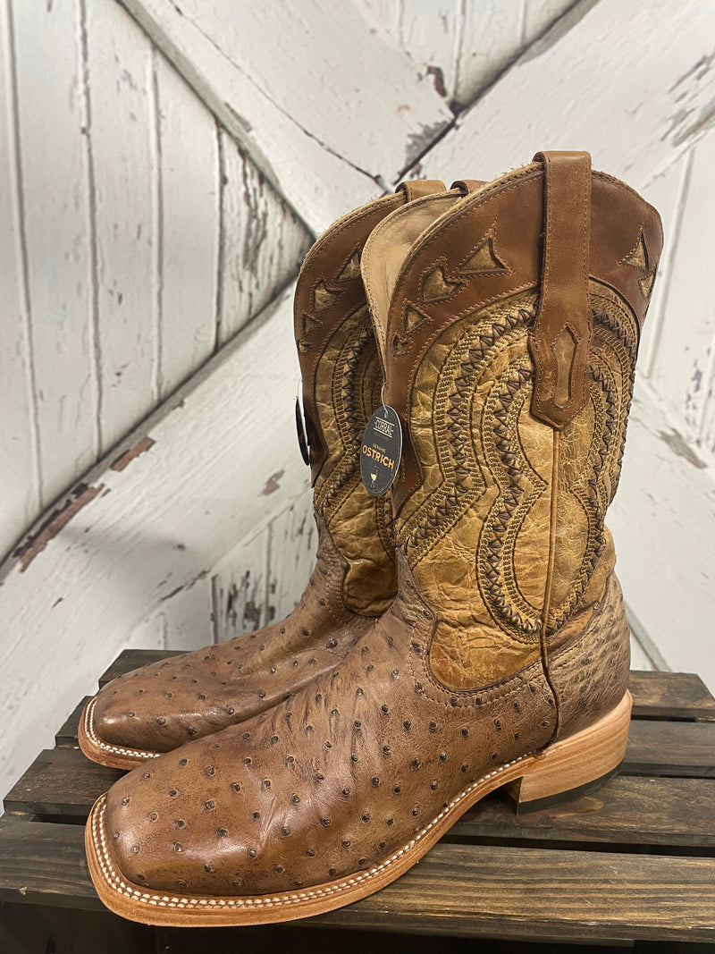 CORRAL ORIX OSTRICH OVERLAY BOOTS