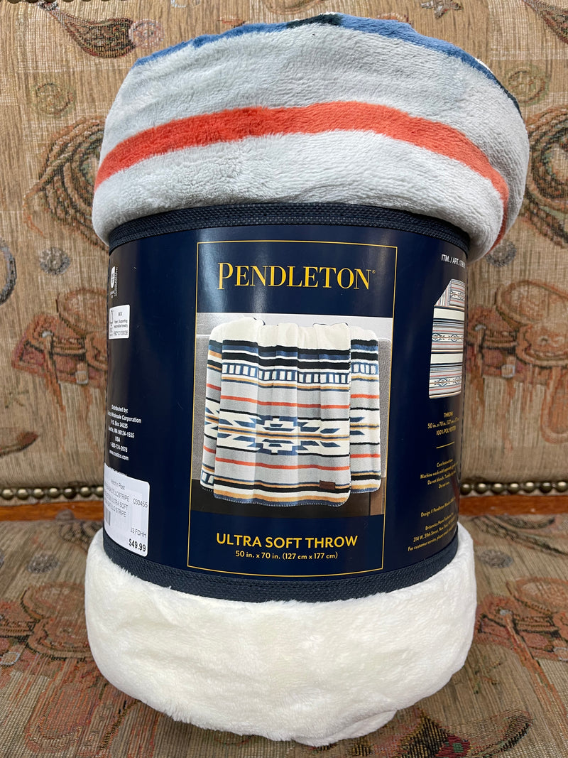 PENDLETON ULTRA SOFT THROW-SATILLO STRIPE