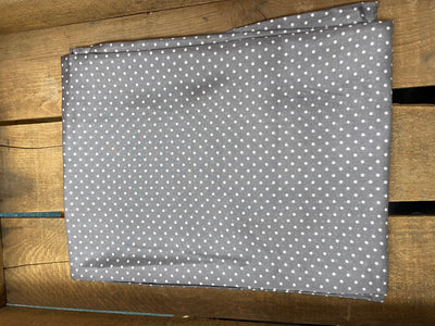 CHARCOAL POLKA DOT SILK SCARF