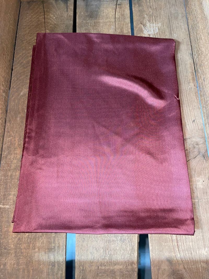 CRANBERRY SILK SCARF