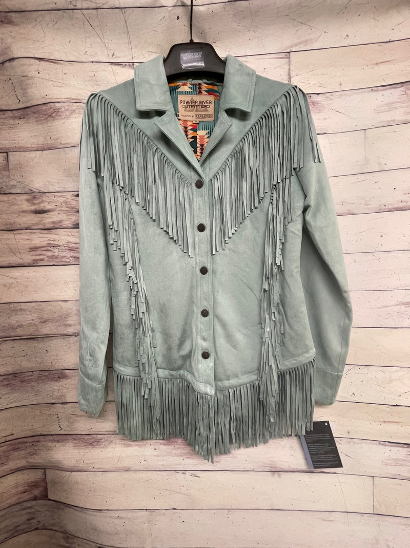 PANHANDLE MICRO SUEDE FRINGE  JACKET