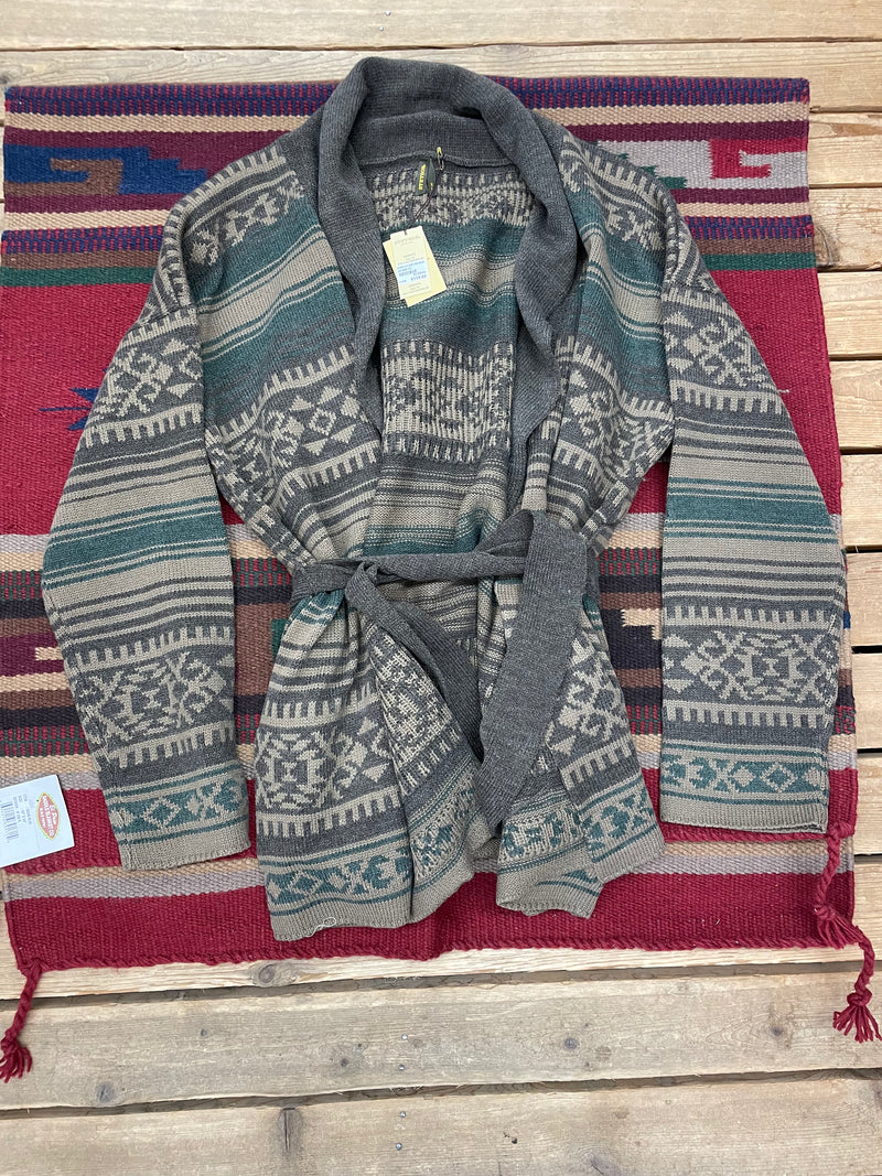 STETSON BROWN SERAPE CARDIGAN