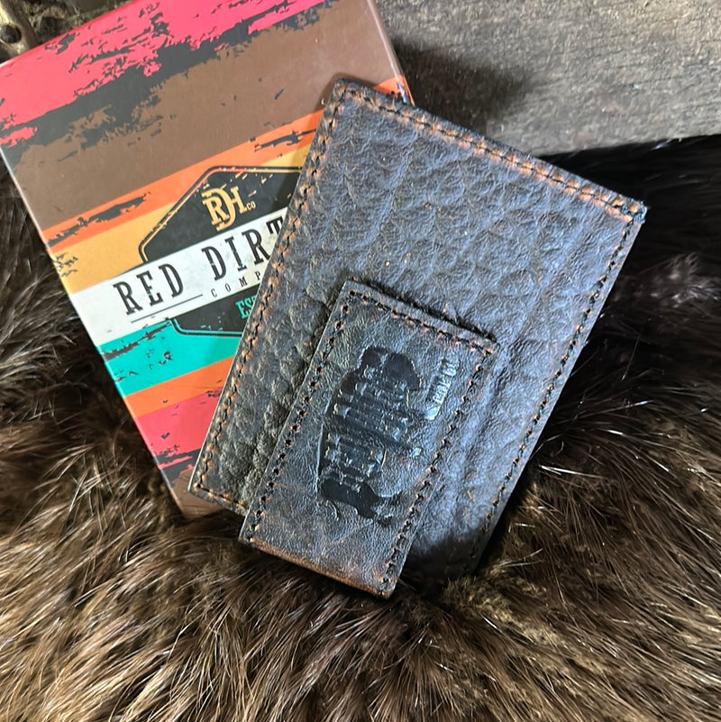 RED DIRT BISON GRAIN CARD CASE CLIP