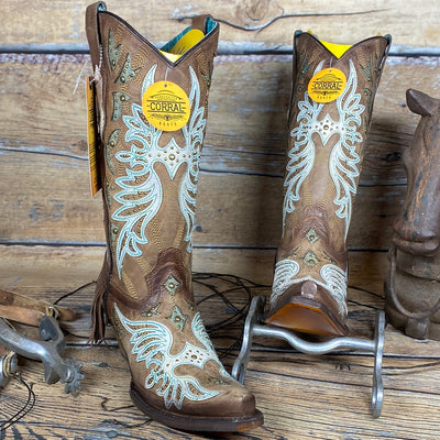 CORRAL BROWN EMBROIDERED BOOT