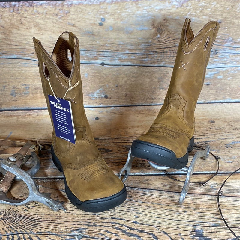 TWISTED X DISTRESSED SADDLE ALL AROUND K TOE BOOT