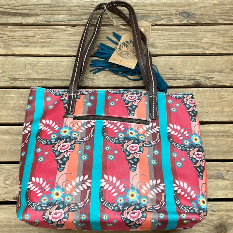 CATCHFLY STEER HEAD TOTE BAG