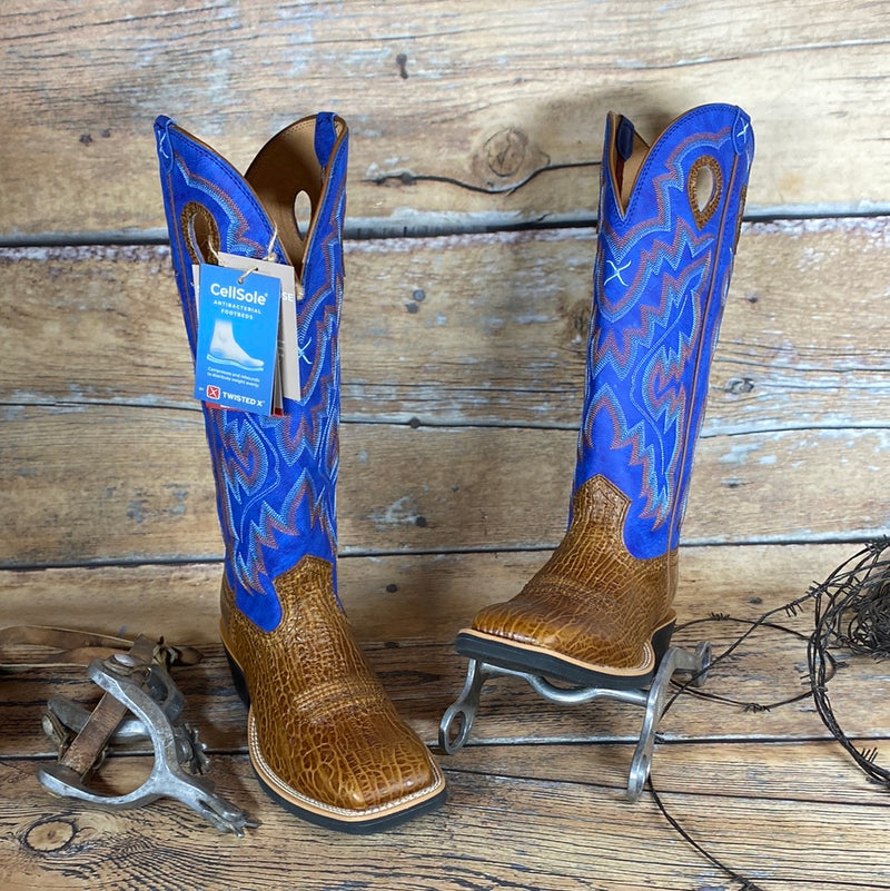 TWISTED X BLUE 16" BUCKAROO SQ TOE BOOT