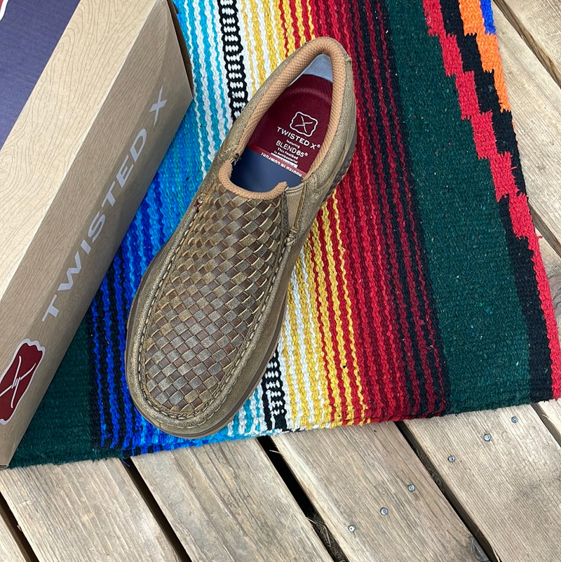 TWISTED X BASKETWEAVE SLIP ON MOC