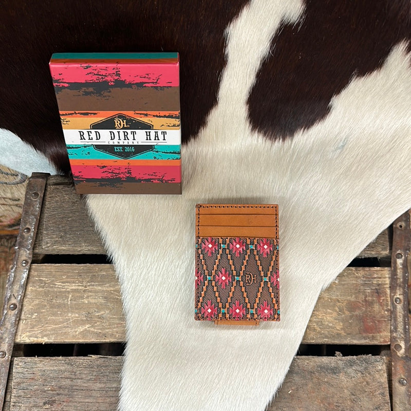 RED DIRT RED SOUTHWEST CARD CASE