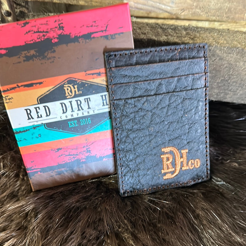 RED DIRT BISON GRAIN CARD CASE CLIP