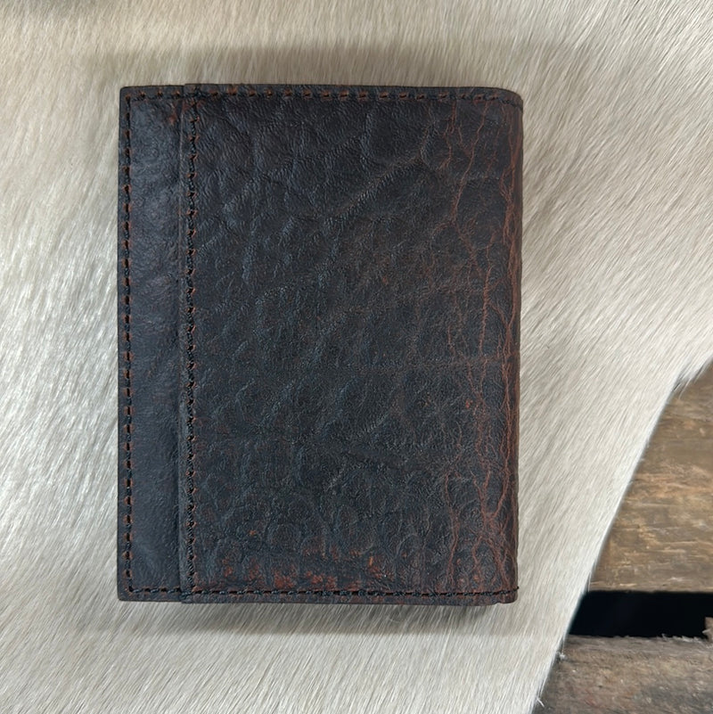 RED DIRT BISON GRAIN BIFOLD CARD CASE