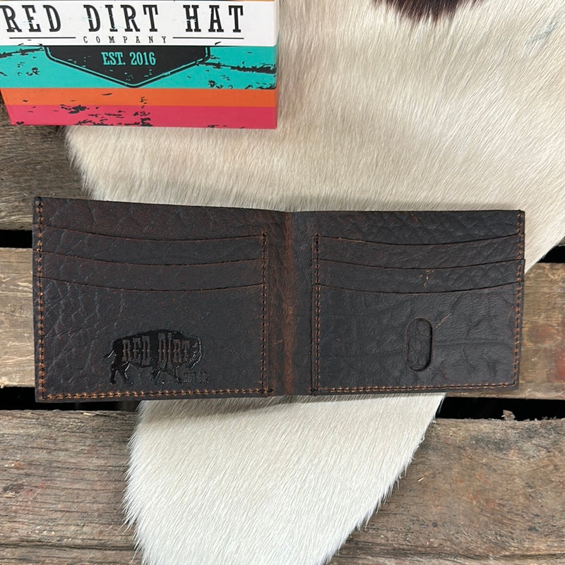 RED DIRT BISON GRAIN BIFOLD WALLET