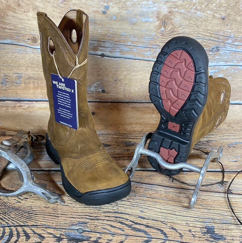 TWISTED X DISTRESSED SADDLE ALL AROUND K TOE BOOT