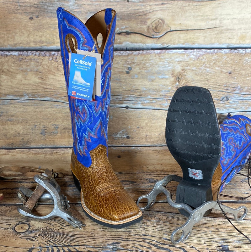 TWISTED X BLUE 16" BUCKAROO SQ TOE BOOT