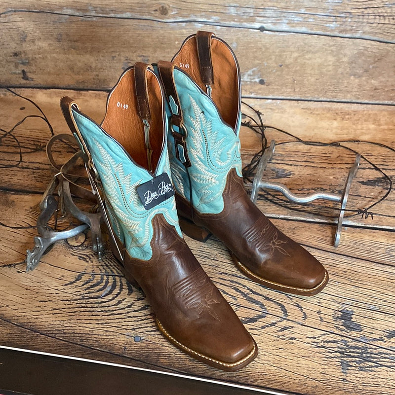 DAN POST TAMRA BROWN TURQUOISE BOOT