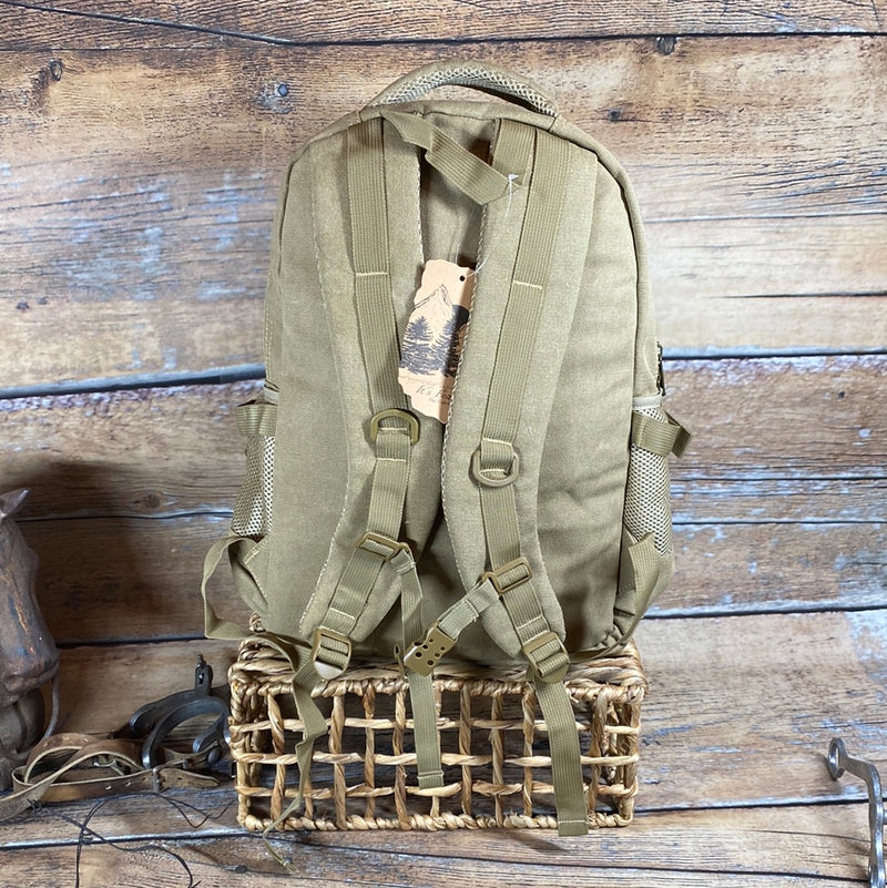 TAN CANVAS BACKPACK