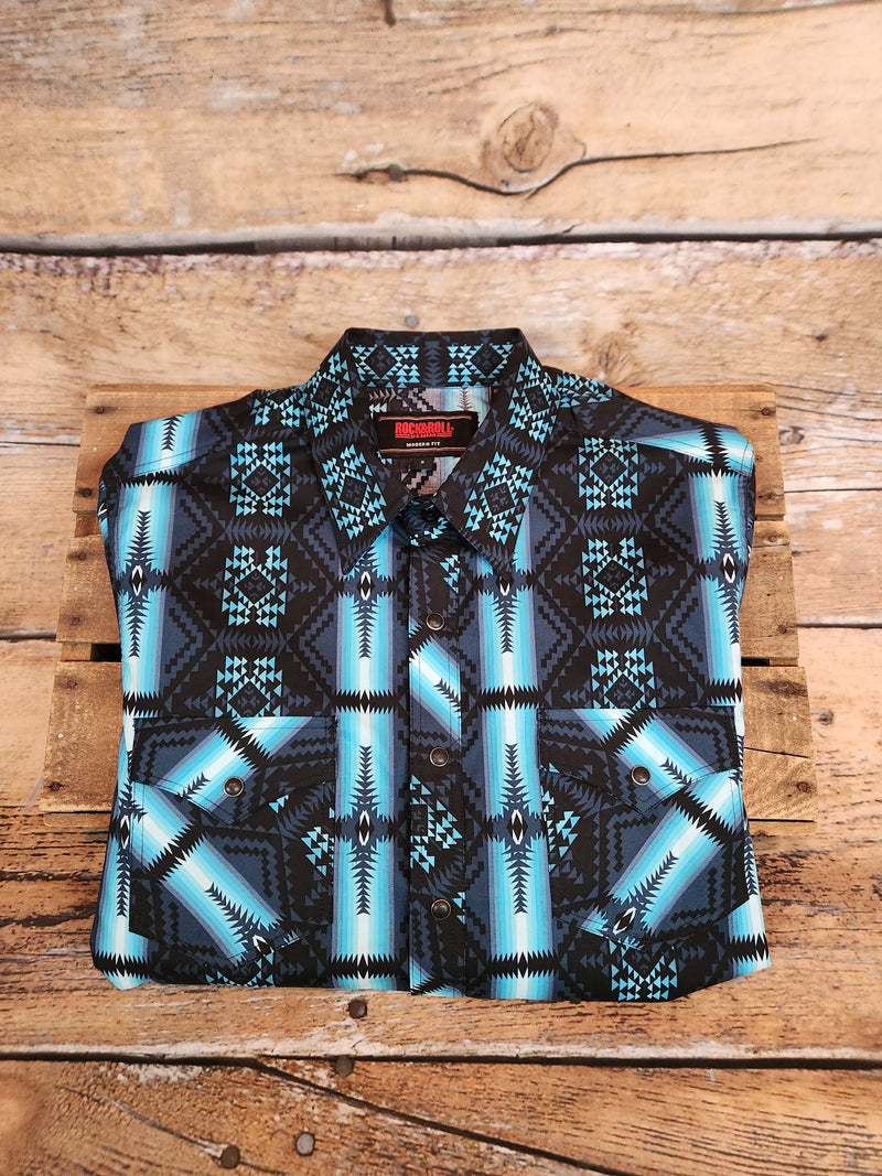 ROCK & ROLL AZTEC WOVEN SHIRT