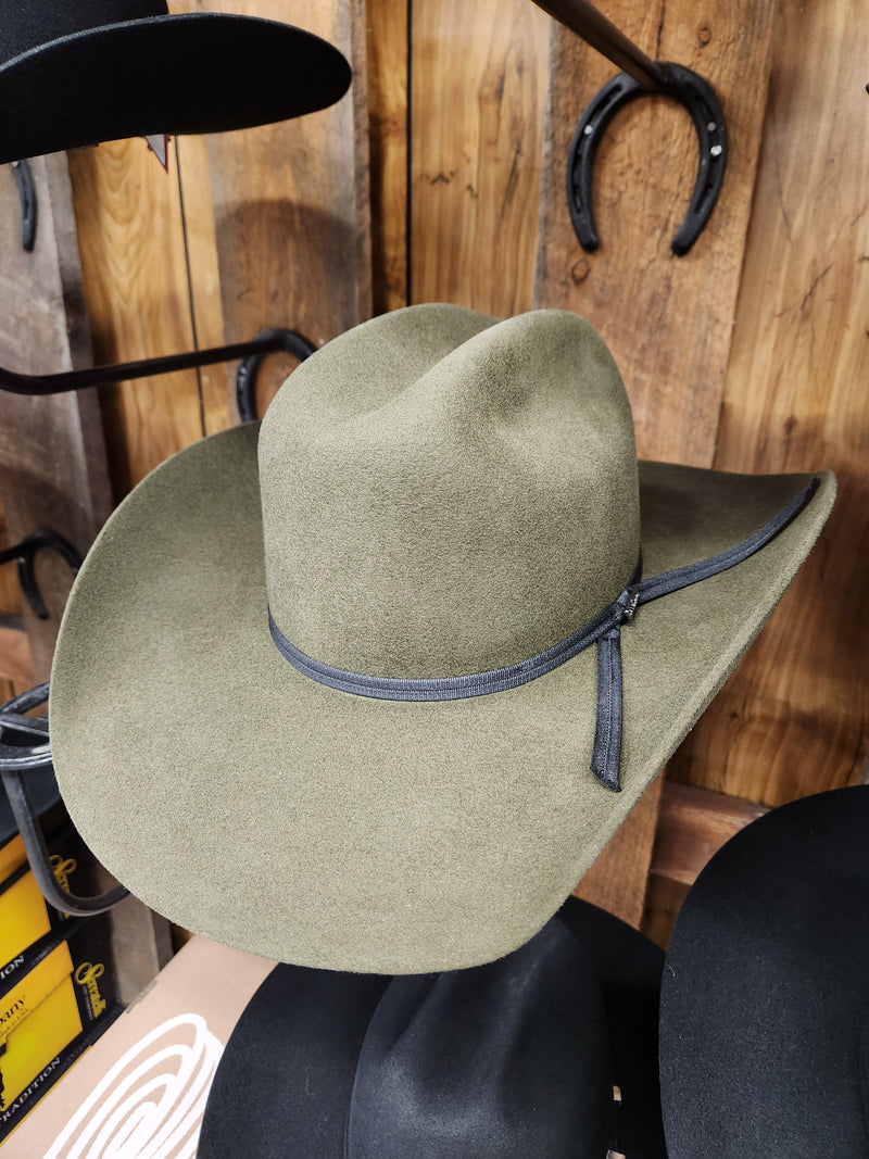 SERRATELLI PURE WOOL CATT5 OLIVE HAT 