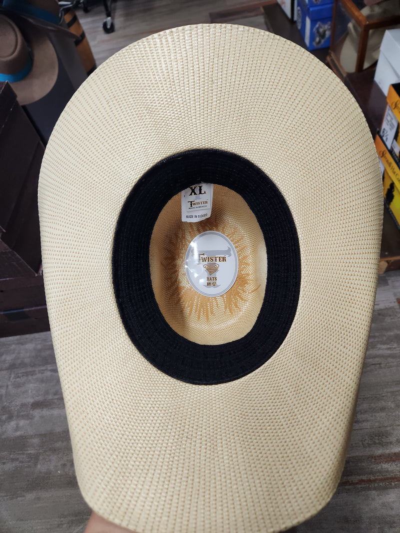 TWISTER GOLDEN TAN STRAW HAT