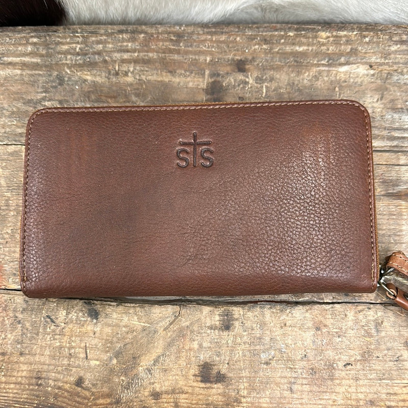 STS KAI AUDIE STROCK UNIVERSE TAN WALLET