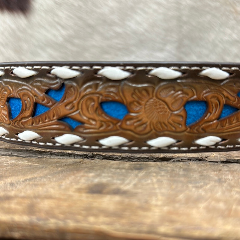 MF OVERLAY BUCK BROWN BELT