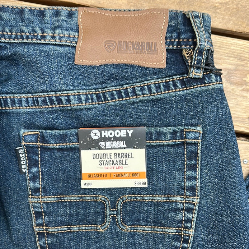 ROCK & ROLL HOOEY DOUBLE BARREL STACKABLE JEAN