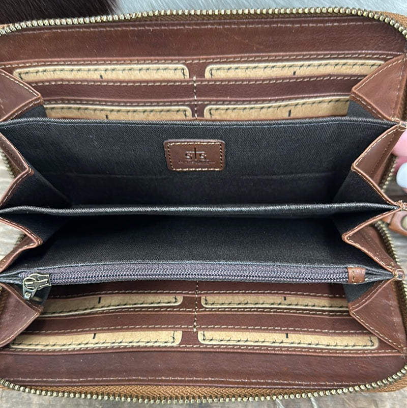 STS KAI AUDIE STROCK UNIVERSE TAN WALLET