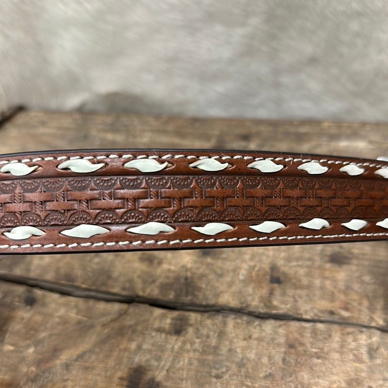 MF OVERLAY BUCK BROWN BELT