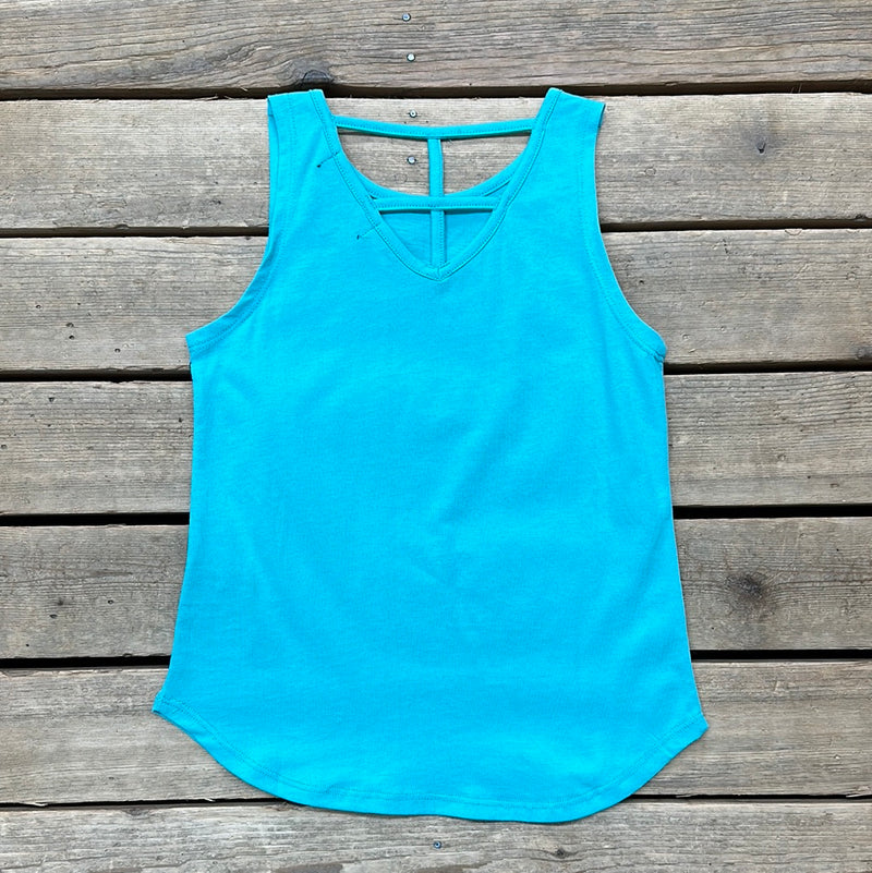 ROCK & ROLL TURQUOISE HORSE T-BACK TANK