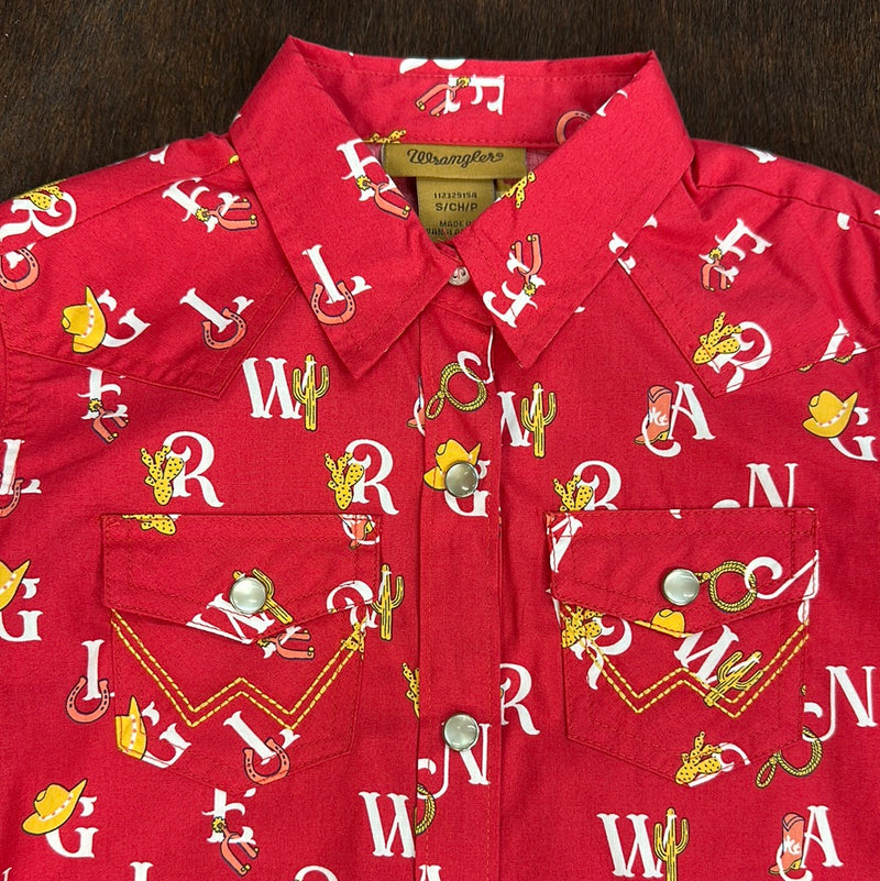 WRANGLER RED LETTER SNAP SHIRT